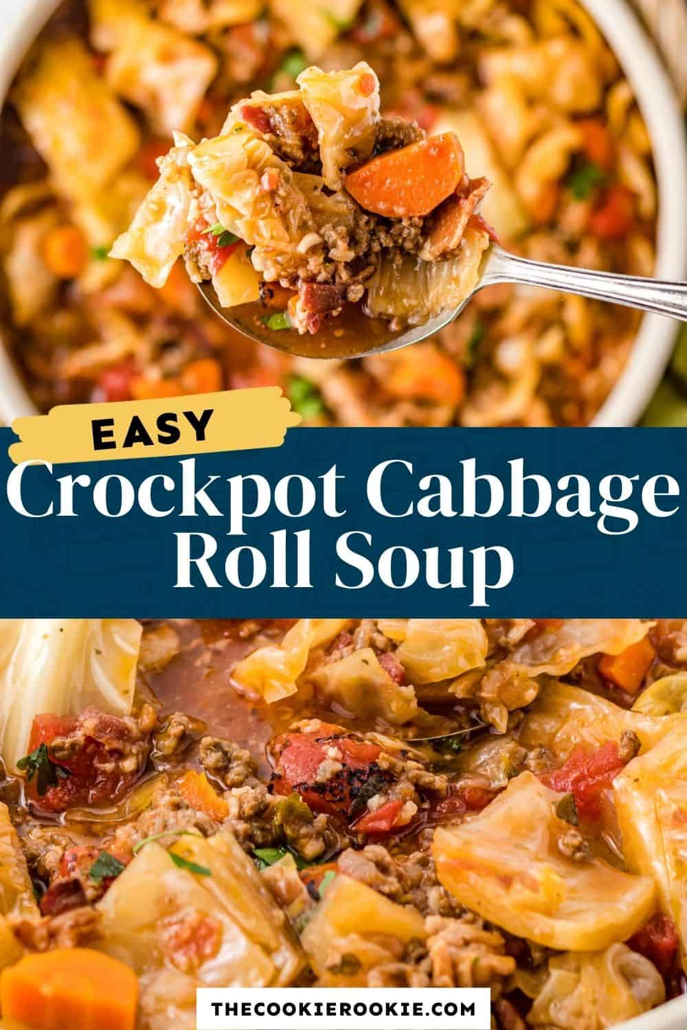 Crockpot Cabbage Roll Soup Recipe - The Cookie Rookie®