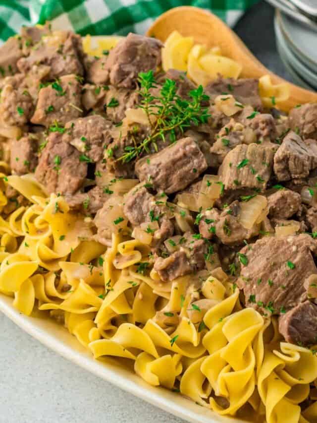 Crockpot Beef and Noodles Story - The Cookie Rookie®