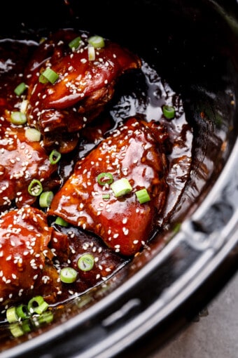 Crockpot Honey Garlic Chicken - The Cookie Rookie®