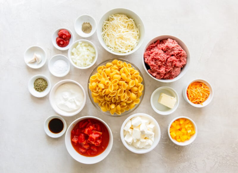 ingredients for hamburger casserole