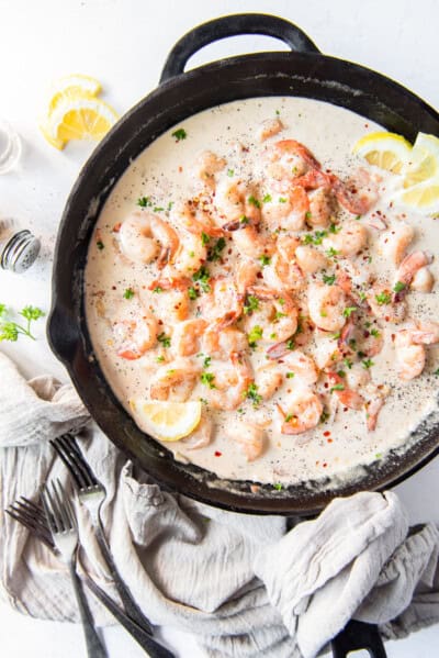 Creamy Parmesan Shrimp Recipe - The Cookie Rookie®