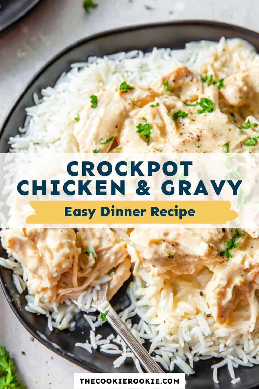 Crockpot Chicken and Gravy Recipe - The Cookie Rookie®