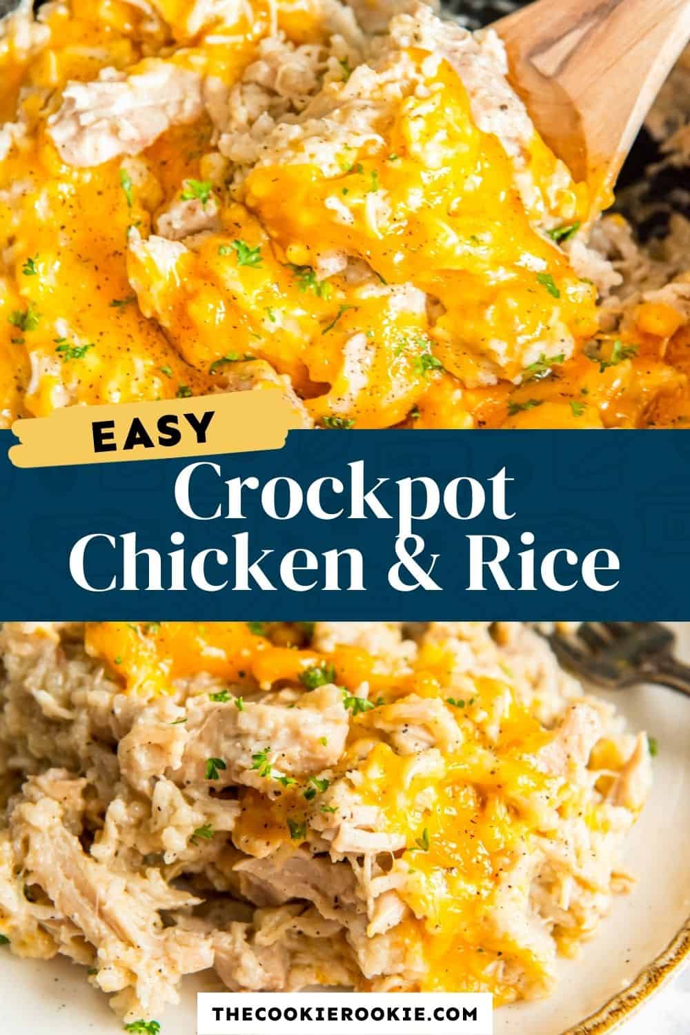 Crockpot Chicken and Rice - The Cookie Rookie®