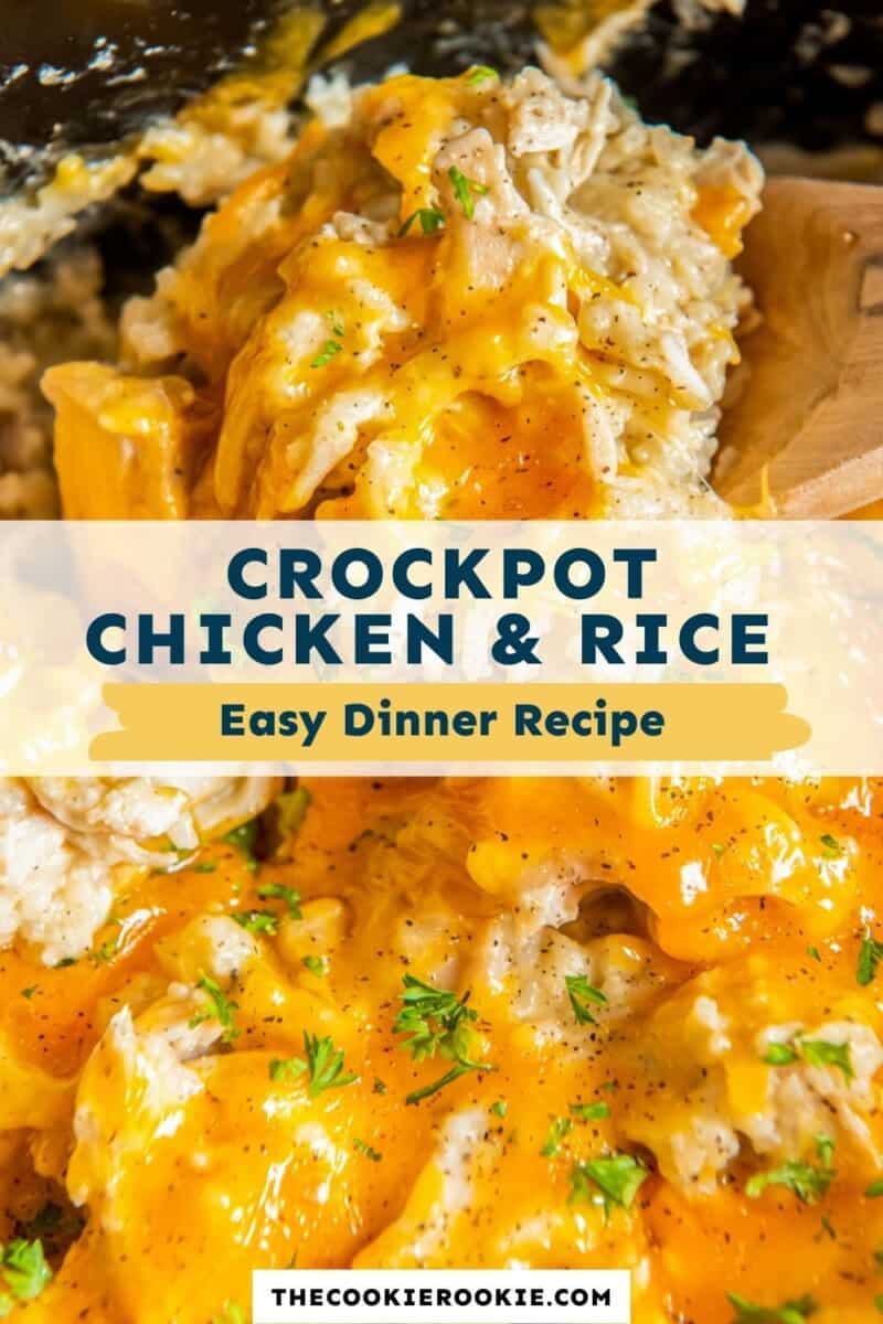 Crockpot Chicken and Rice - The Cookie Rookie®