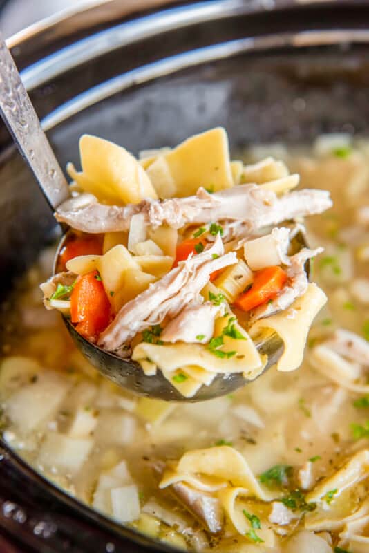 Crockpot Chicken Noodle Soup Recipe - The Cookie Rookie®