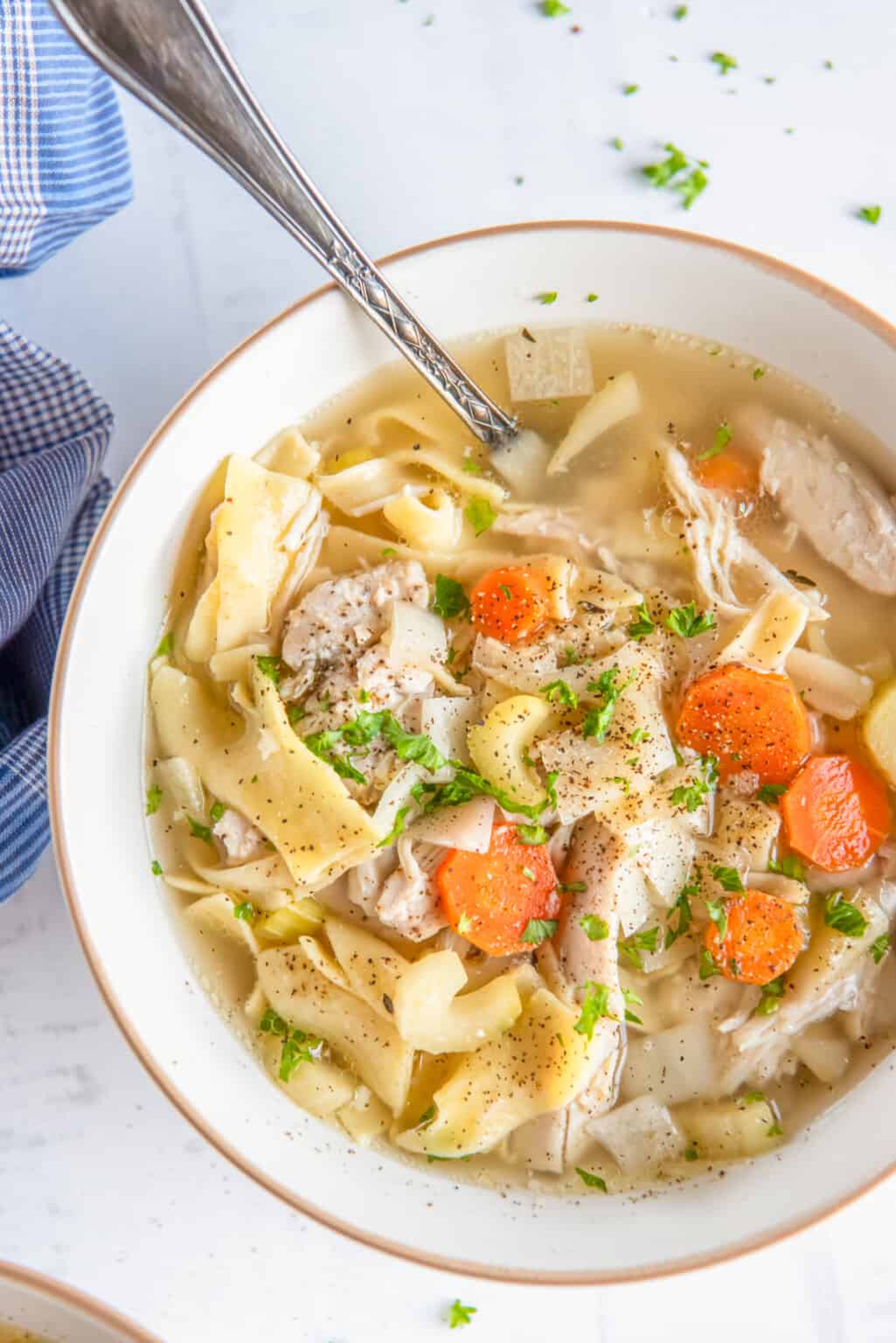 Crockpot Chicken Noodle Soup Recipe - The Cookie Rookie®