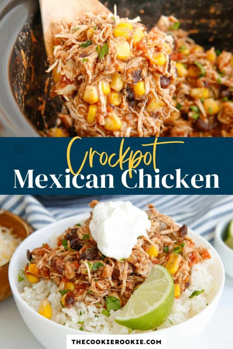 Crockpot Mexican Shredded Chicken Recipe - The Cookie Rookie®