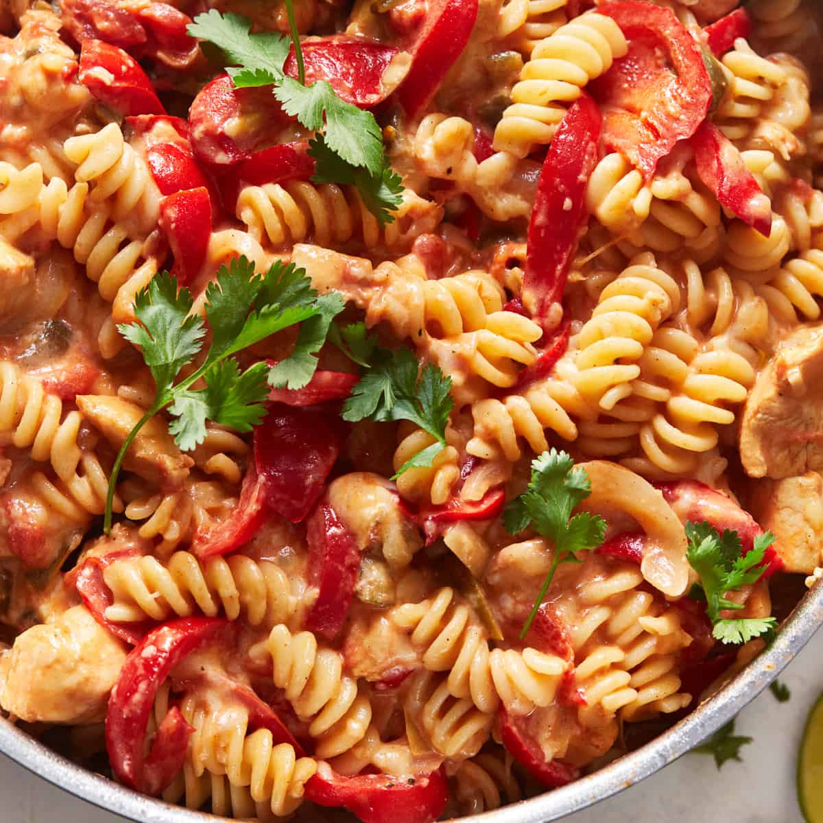 Chicken Fajita Pasta - The Cookie Rookie®