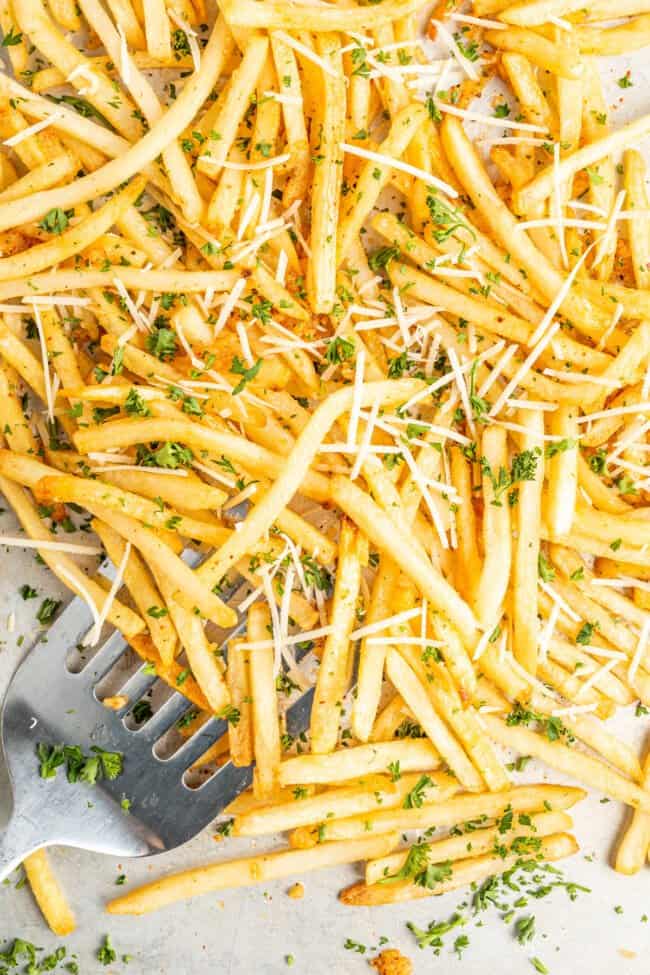 Garlic Parmesan Fries Recipe - The Cookie Rookie®