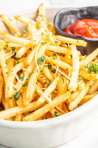 Garlic Parmesan Fries Recipe - The Cookie Rookie®