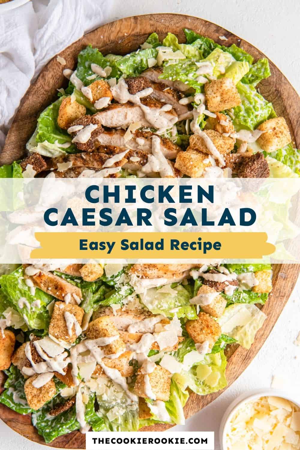 Chicken Caesar Salad - The Cookie Rookie®