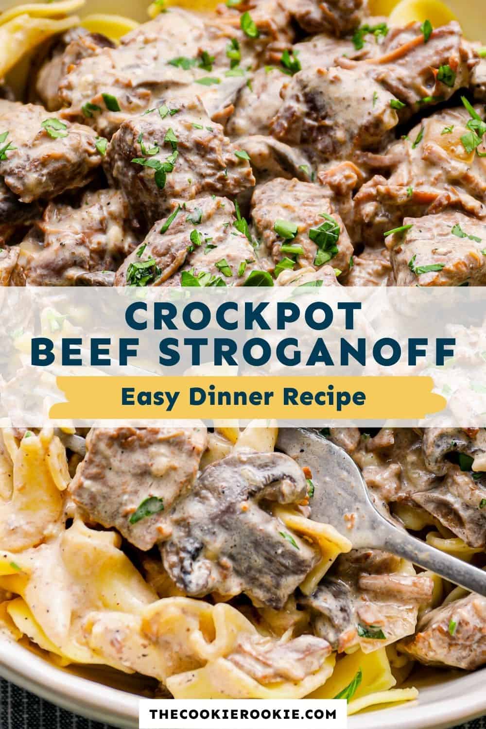 Crockpot Beef Stroganoff Recipe - The Cookie Rookie®