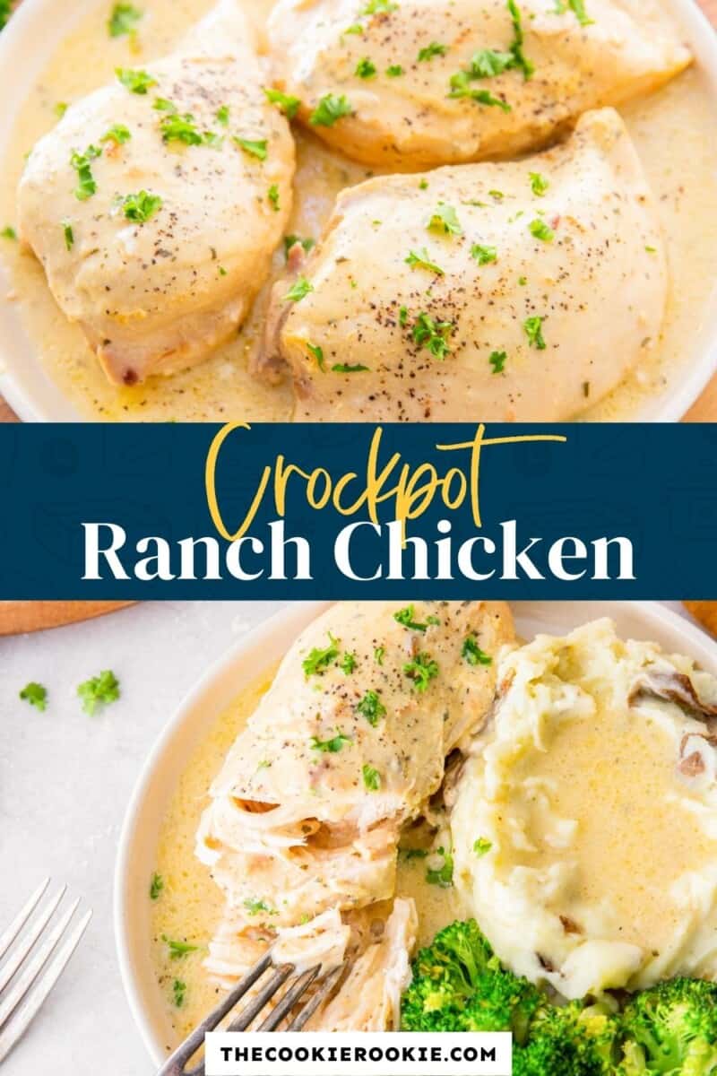 Crockpot Ranch Chicken - The Cookie Rookie®