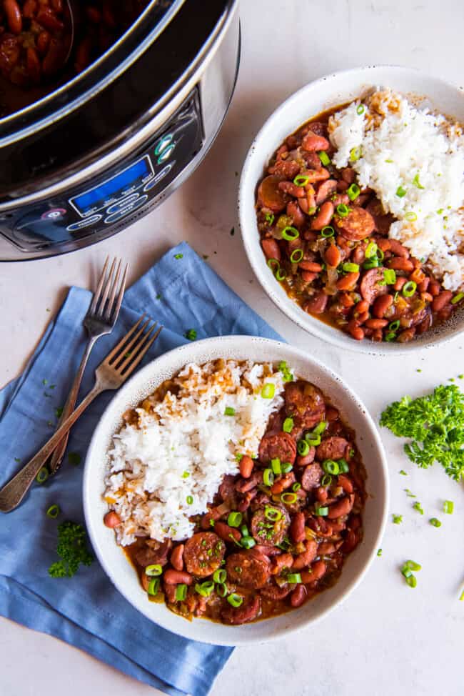 Crockpot Red Beans and Rice Recipe - The Cookie Rookie®