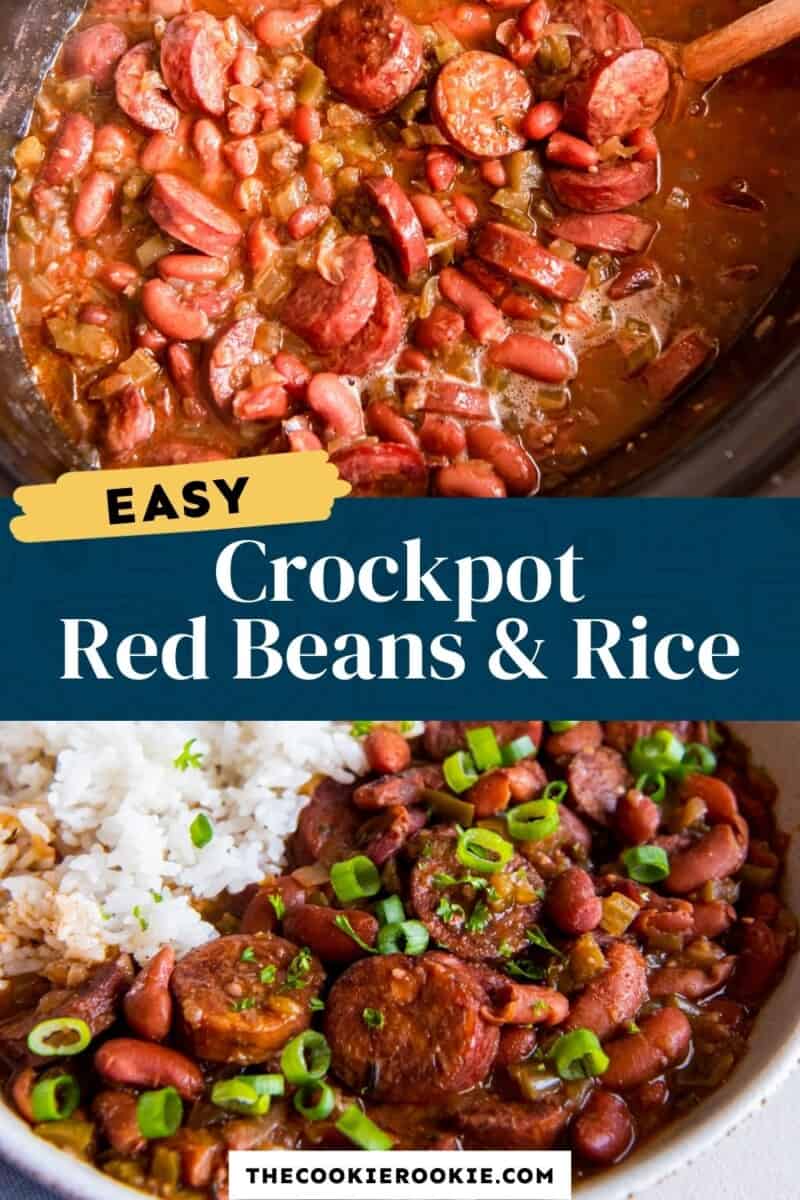 Crockpot Red Beans and Rice Recipe - The Cookie Rookie®