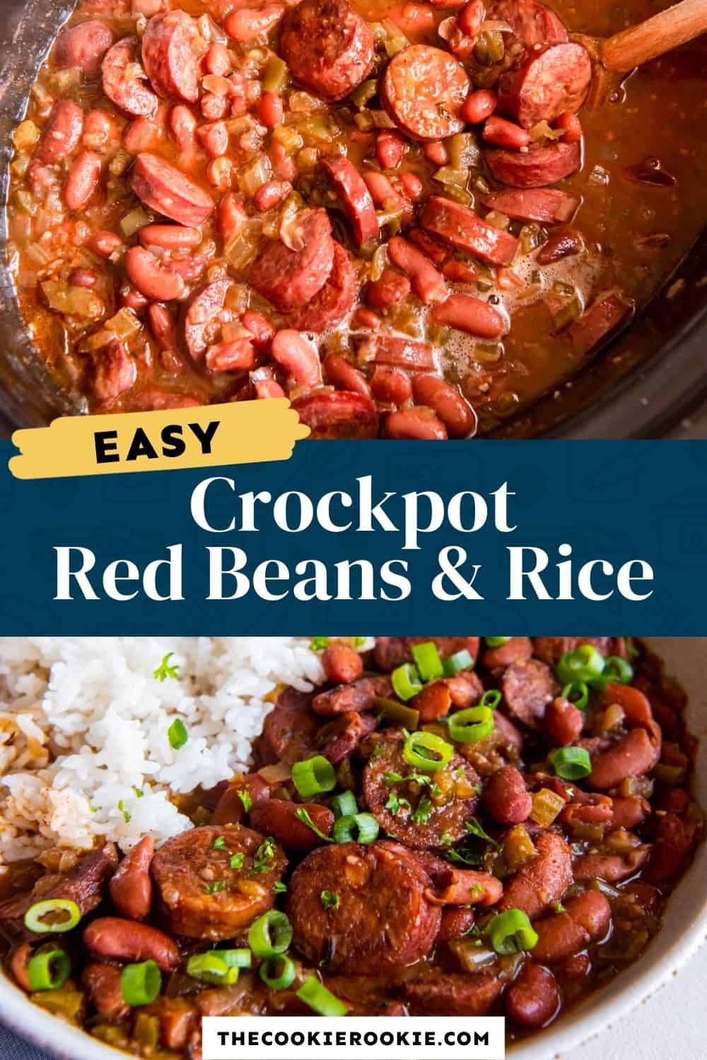 Crockpot Red Beans And Rice Recipe The Cookie Rookie