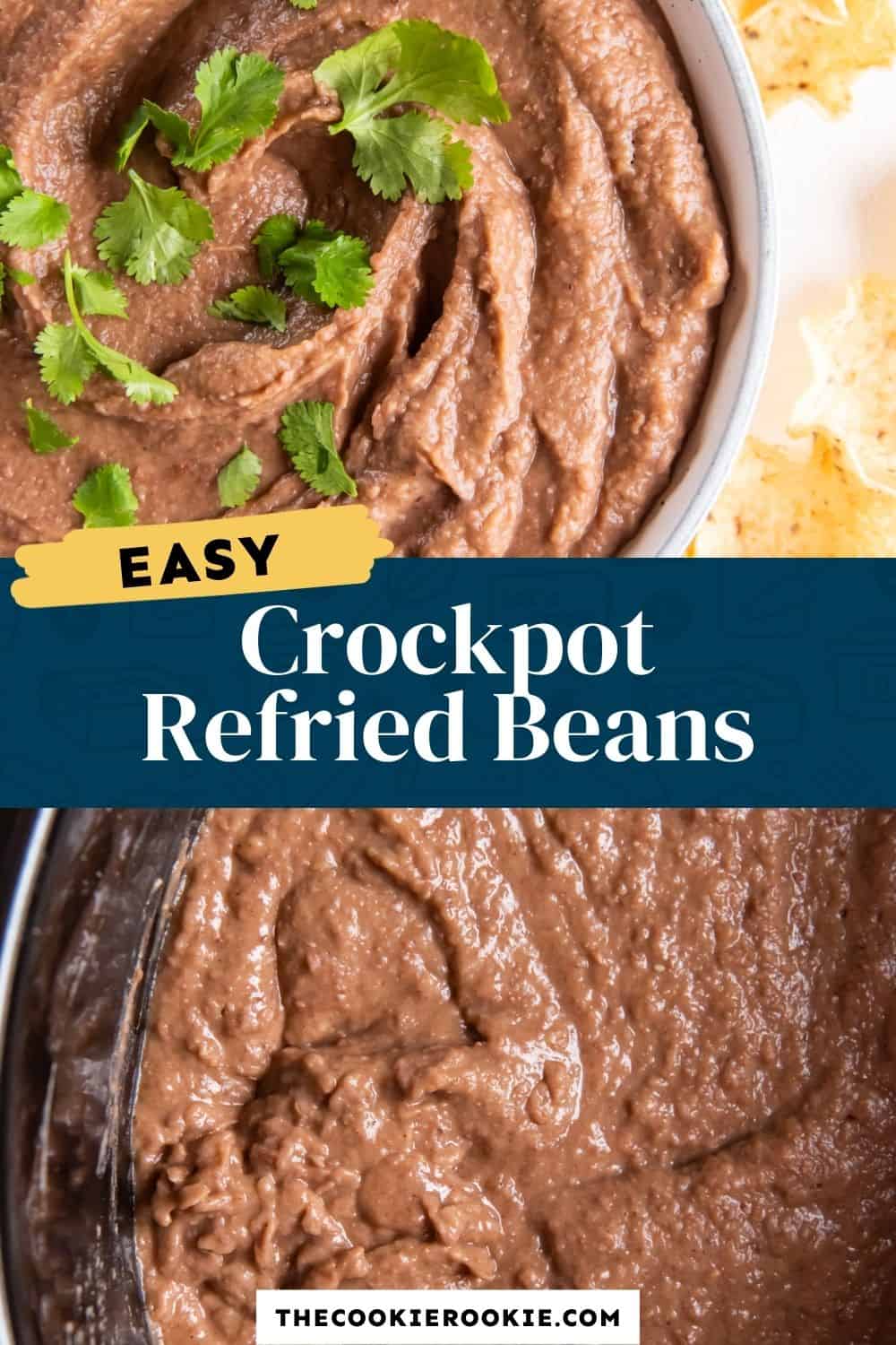 Crockpot Refried Beans Recipe - The Cookie Rookie®