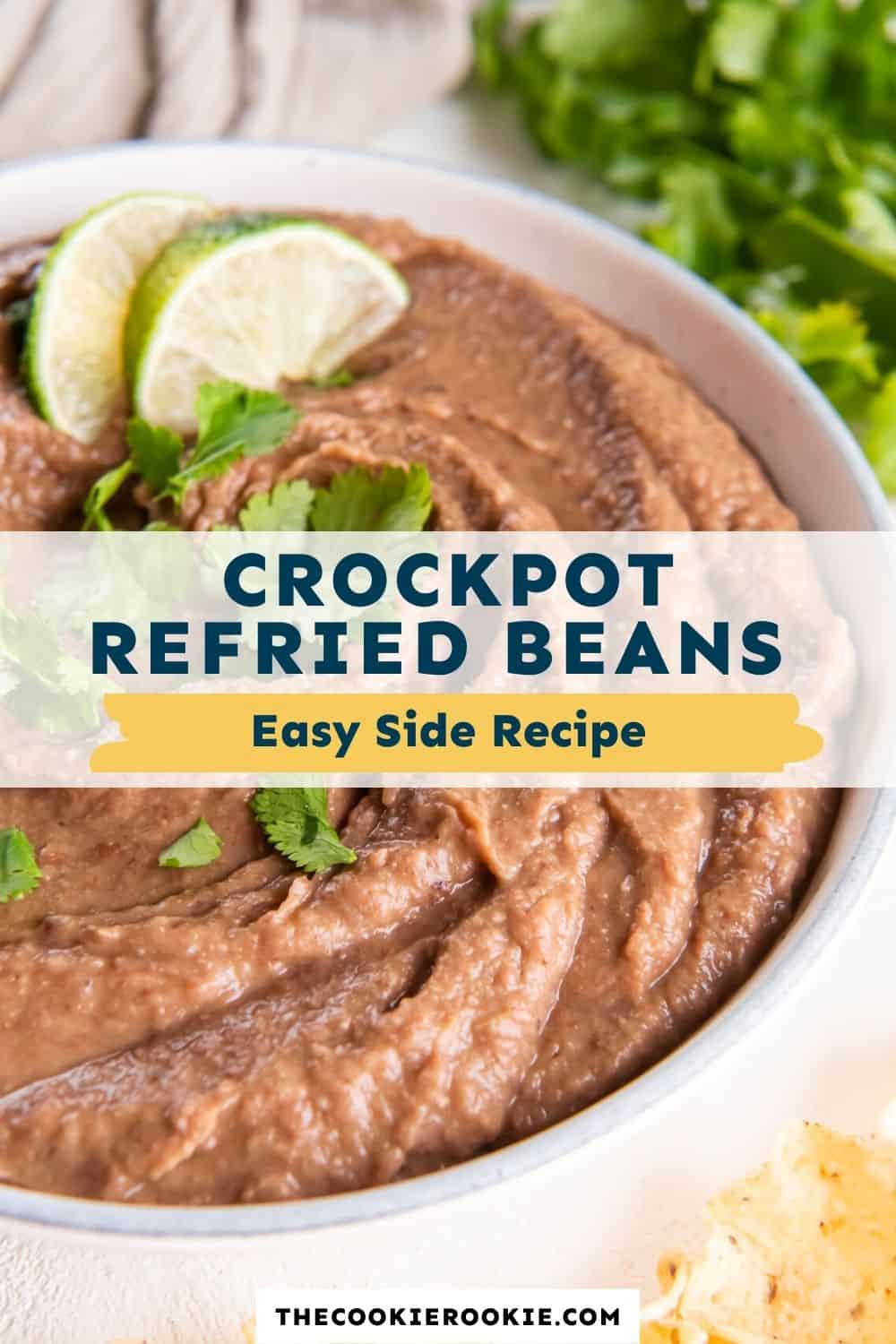 Crockpot Refried Beans Recipe - The Cookie Rookie®