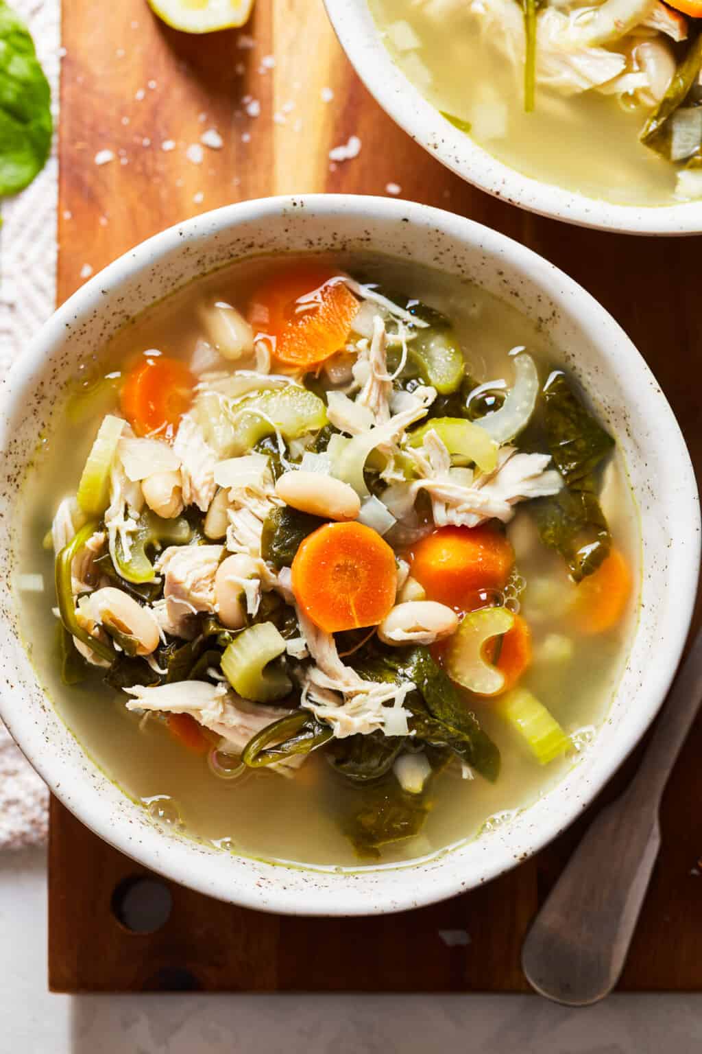 Crockpot Tuscan Chicken Soup Recipe - The Cookie Rookie®