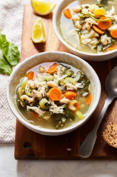 Crockpot Tuscan Chicken Soup Recipe - The Cookie Rookie®