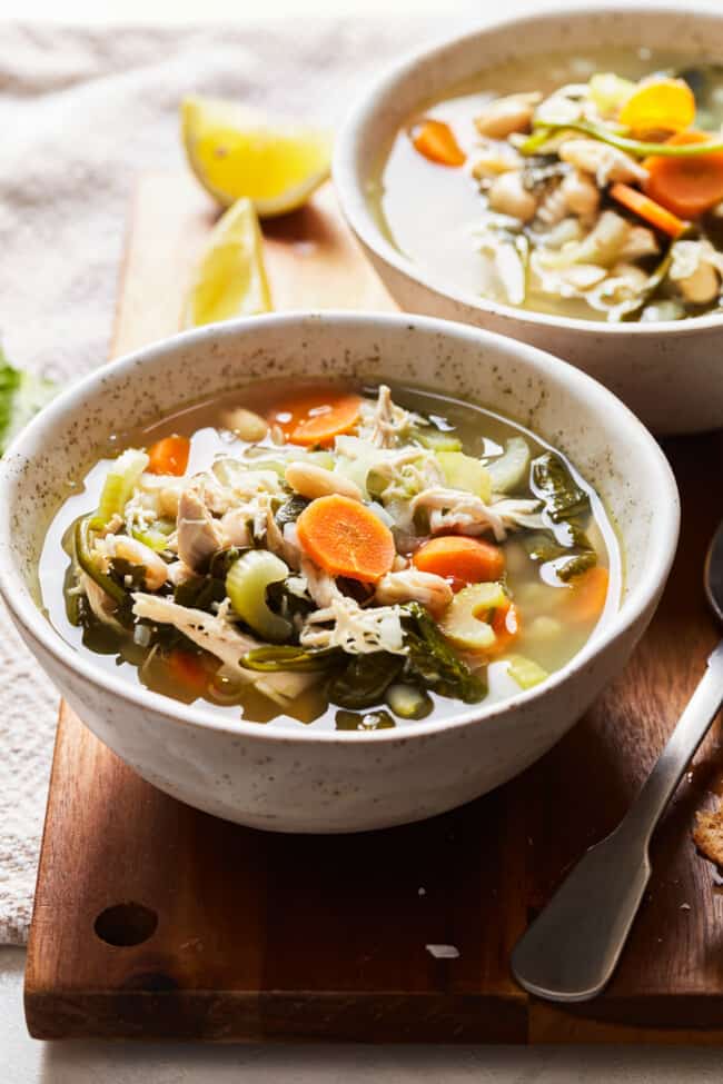 Crockpot Tuscan Chicken Soup Recipe - The Cookie Rookie®