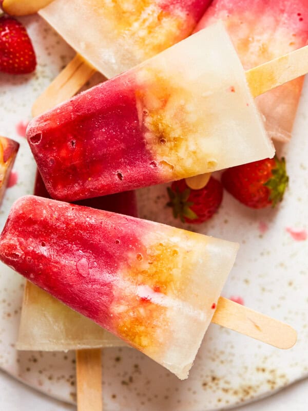 layered alcoholic margarita popsicles