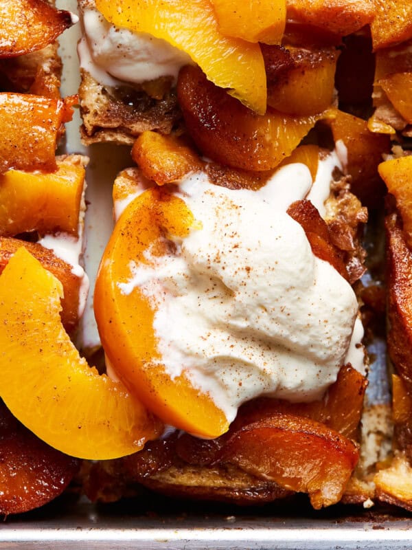 peaches and cream overnight french toast