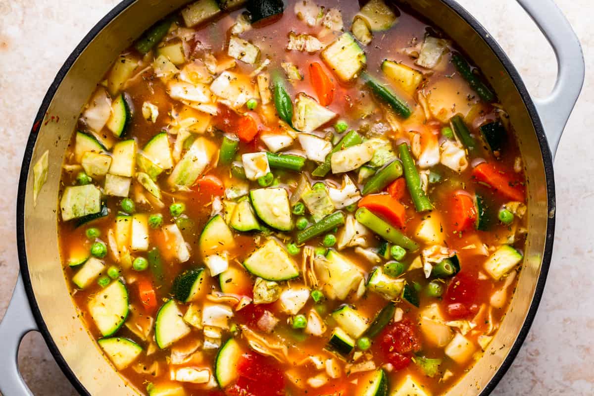 Freezer Prep Hearty Veggie Soup Recipe by Tasty