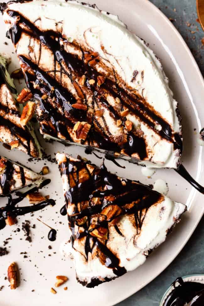 Mint Chocolate Ice Cream Pie Recipe - The Cookie Rookie®