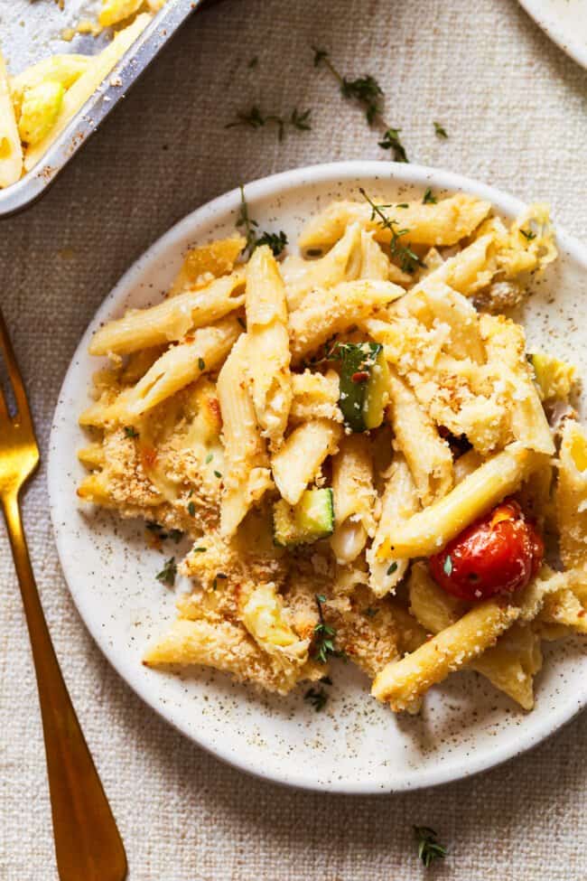 Pasta Primavera with Cream Cheese Alfredo Recipe - The Cookie Rookie®