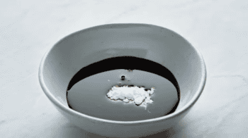 soy sauce with cornstarch in a small bowl.