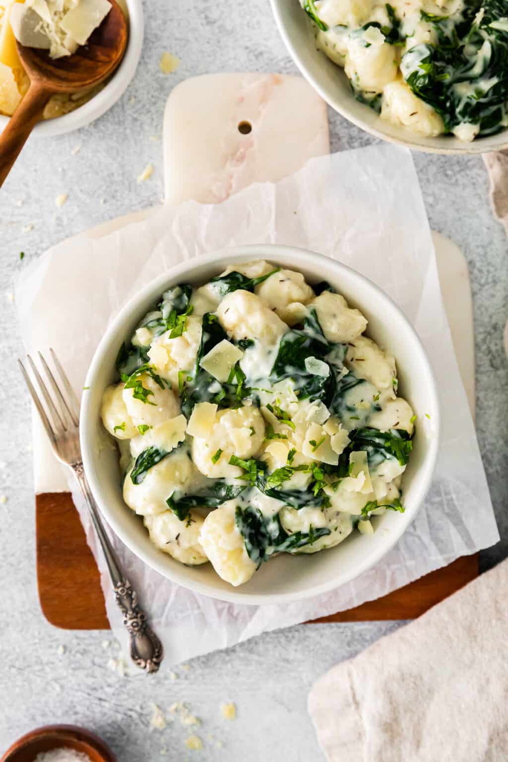 Parmesan Spinach Gnocchi Recipe - The Cookie Rookie®