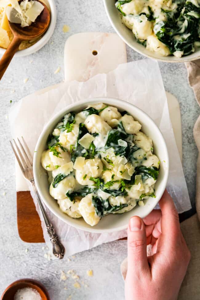 Parmesan Spinach Gnocchi Recipe - The Cookie Rookie®