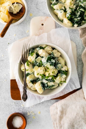 Parmesan Spinach Gnocchi Recipe - The Cookie Rookie®