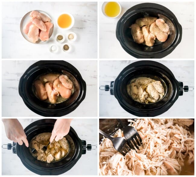 Crockpot Shredded Chicken Recipe - The Cookie Rookie®