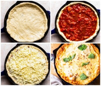 Cast Iron Skillet Pizza Recipe - The Cookie Rookie®