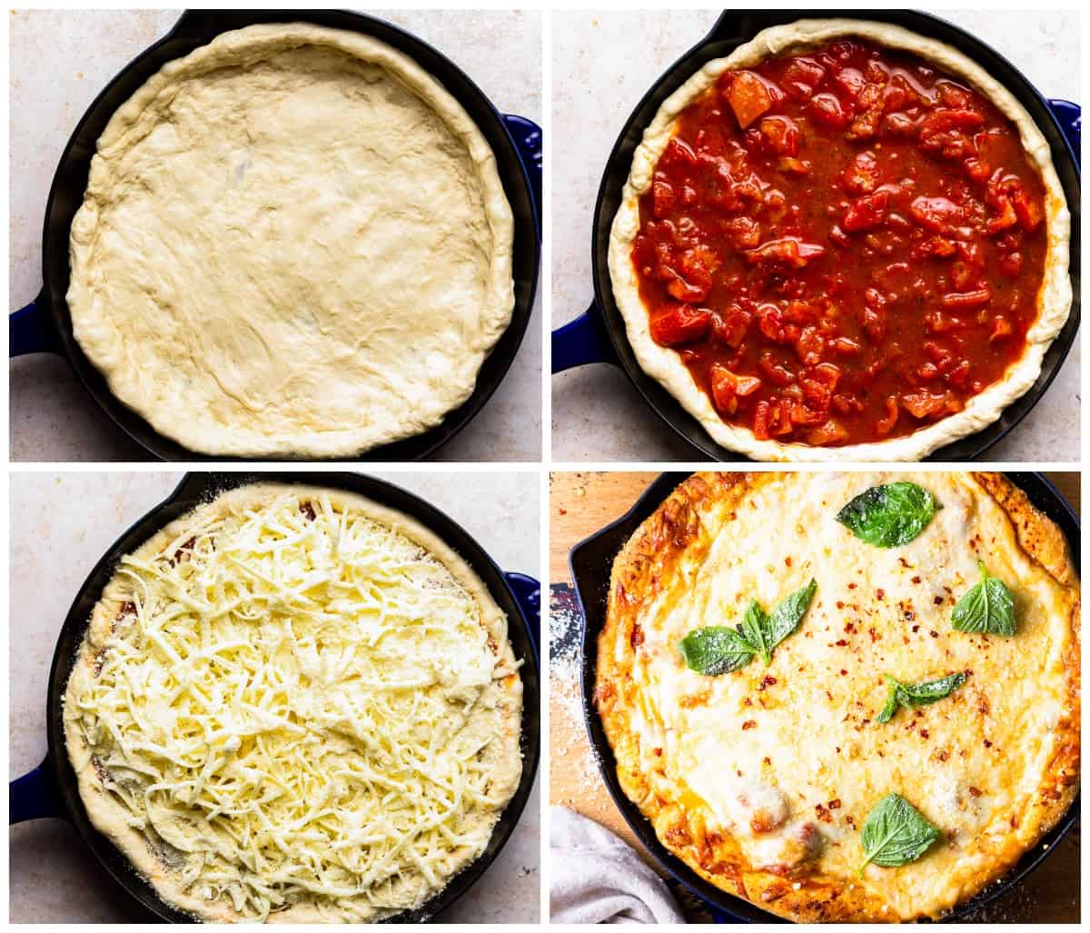 Cast Iron Skillet Pizza Recipe - The Cookie Rookie®