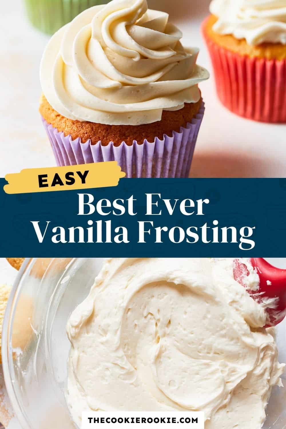 Vanilla Frosting Recipe - The Cookie Rookie®