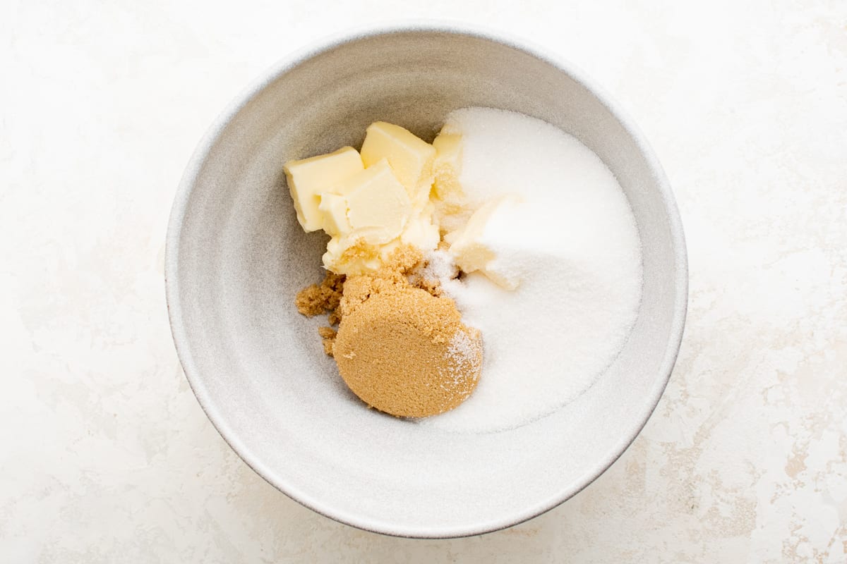 sugars and butter in a bowl