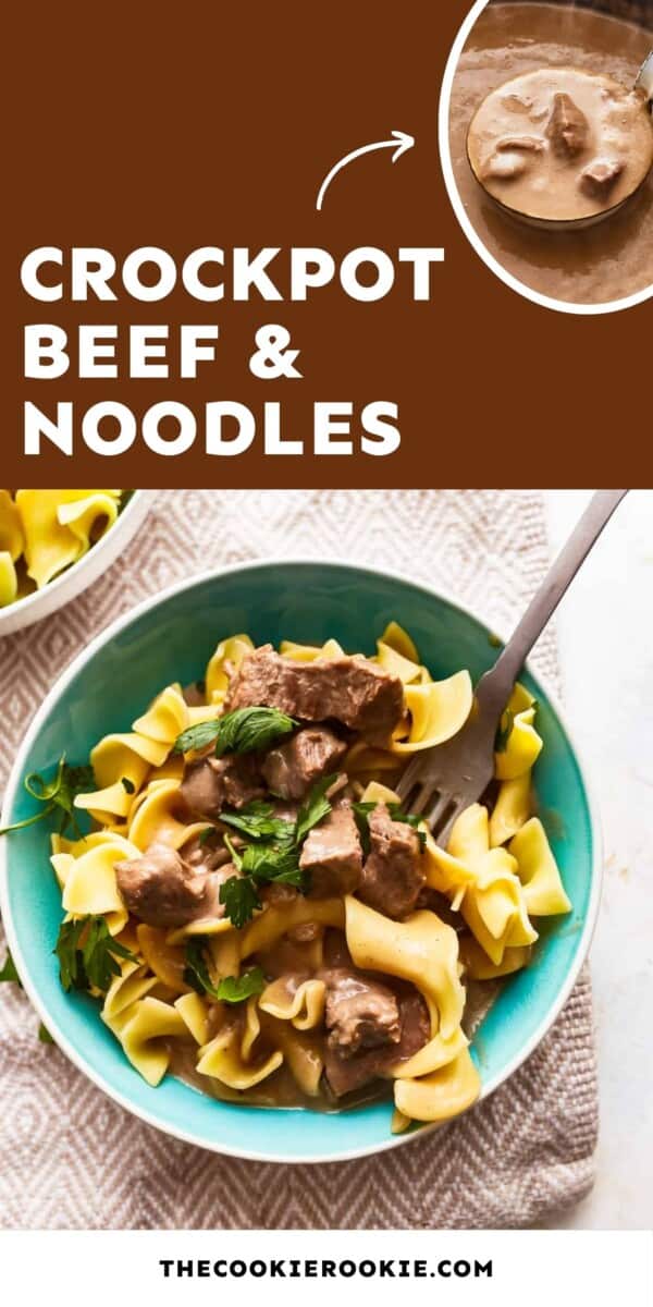 crockpot beef and noodles pin
