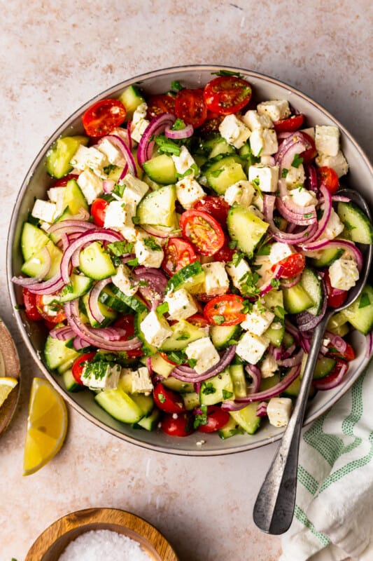 Cucumber Tomato Salad - The Cookie Rookie®