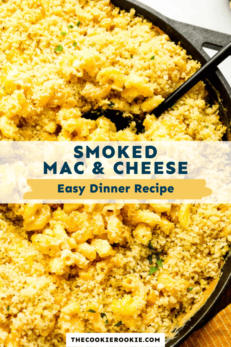 Smoked mac and cheese crockpot dinner recipe.