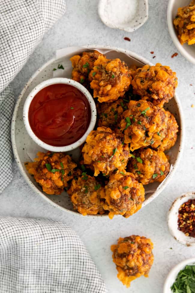 Air Fryer Sausage Balls Recipe - The Cookie Rookie®