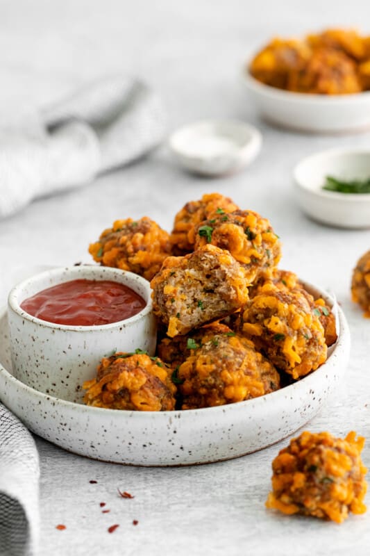 Air Fryer Sausage Balls Recipe - The Cookie Rookie®