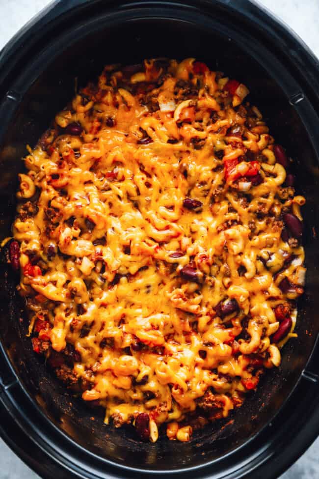 Crockpot Chili Mac Recipe - The Cookie Rookie®