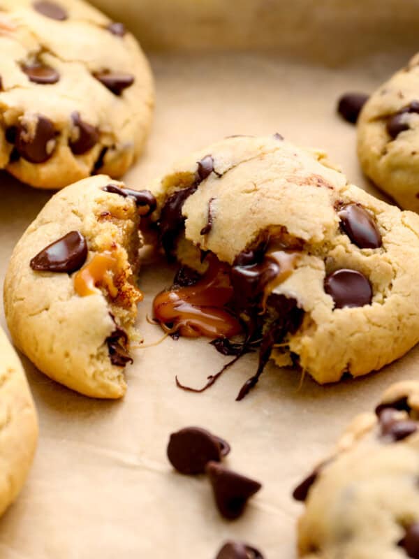 caramel stuffed cookies