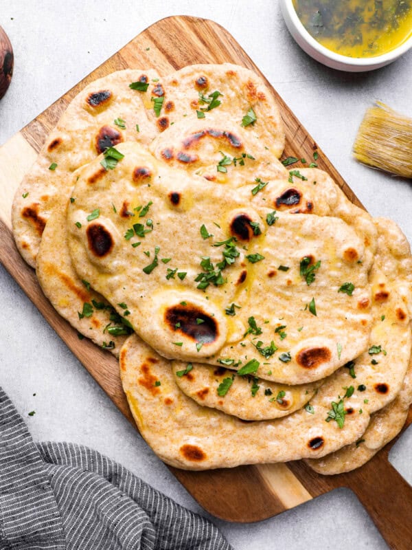 homemade naan