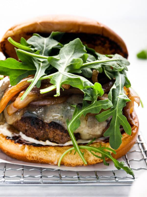 mushroom Swiss burgers