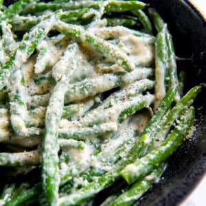 featured creamed green beans.