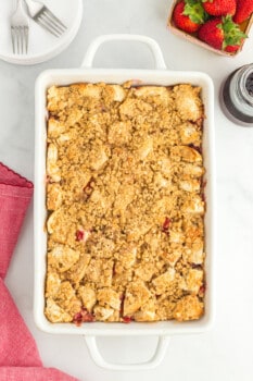 Strawberries and Cream French Toast Casserole Recipe - The Cookie Rookie®